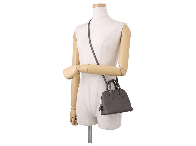 Hermès Borsa Hermes Bolide 1923 Mini Verso Grigio - vista 5