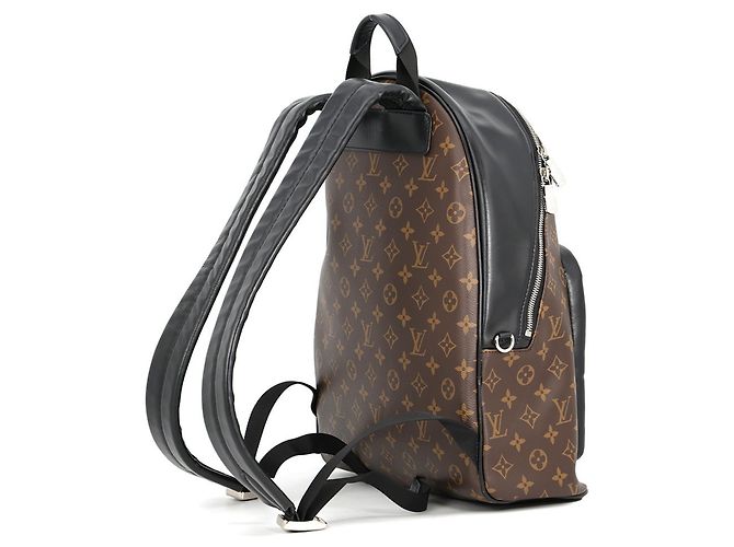 Zaino Louis Vuitton Monogram Macassar Josh Marrone Nero Monogramma - vista 2
