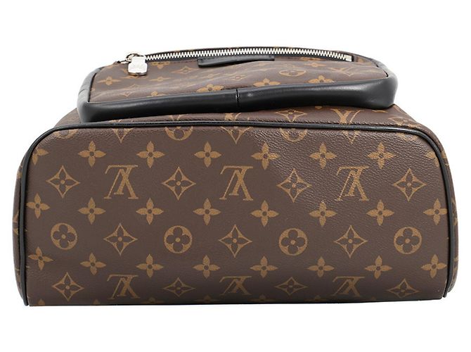 Zaino Louis Vuitton Monogram Macassar Josh Marrone Nero Monogramma - vista 3