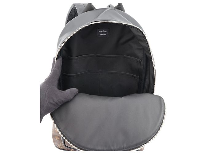 Zaino Louis Vuitton Monogram Macassar Josh Marrone Nero Monogramma - vista 5