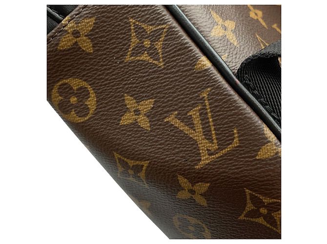 Zaino Louis Vuitton Monogram Macassar Josh Marrone Nero Monogramma - vista 6