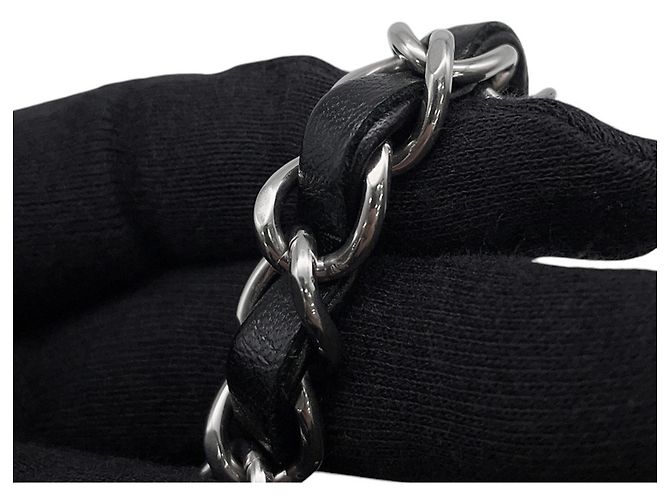Timeless Borsa a tracolla Chanel Mini Matelassé nera con catena Nero - vista 12