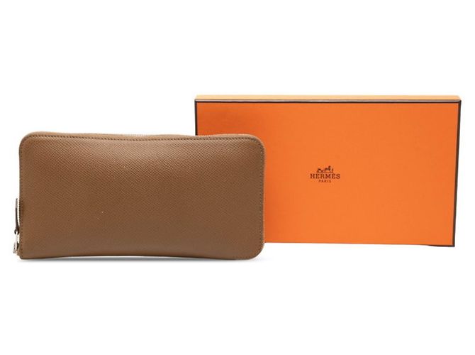 Hermès Cartera larga Hermes Azap en piel Epsom marrón Castaño - vista 7