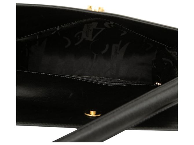 Borsa monospalla Salvatore Ferragamo Gancini Nero - vista 4