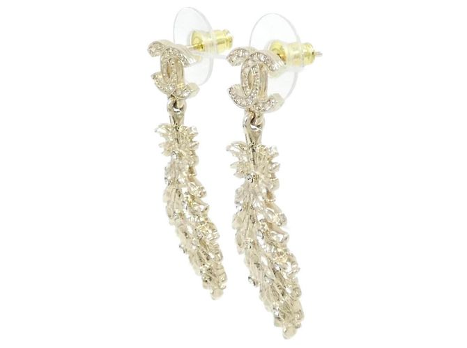 Orecchini a goccia Chanel ABF701 D'oro - vista 2