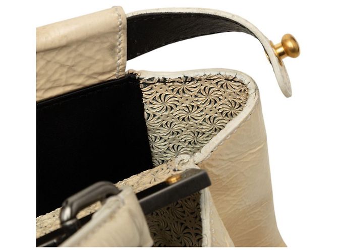 Borsa Fendi Peekaboo Large Bianco Crudo - vista 4