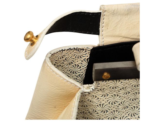 Borsa Fendi Peekaboo Large Bianco Crudo - vista 5