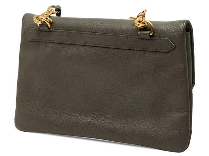 Borsa a tracolla Balenciaga Classic Metallic Envelope Marrone - vista 2
