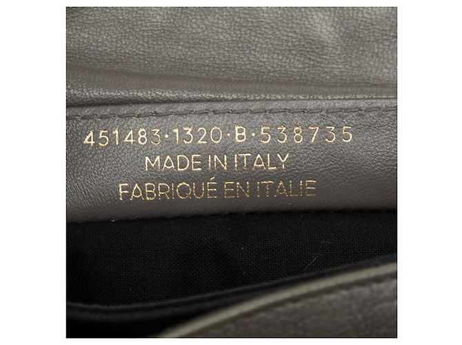 Borsa a tracolla Balenciaga Classic Metallic Envelope Marrone - vista 7
