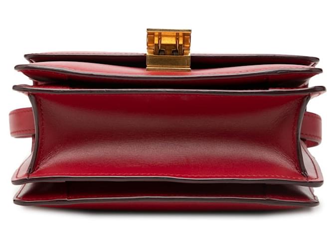 Céline Celine Classic Box Small Shoulder Bag Rosso - vista 3
