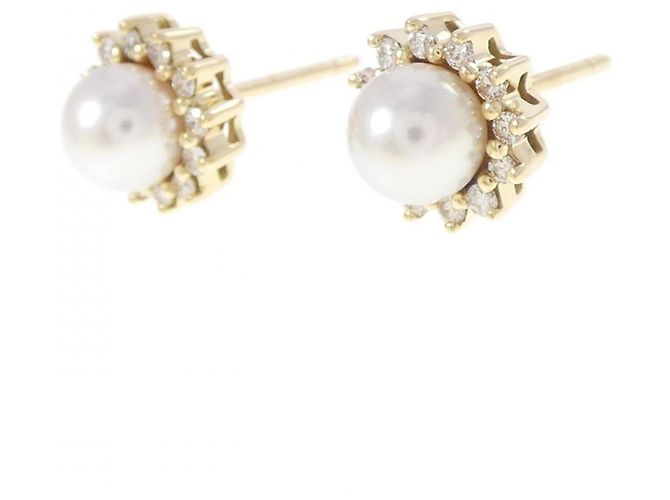Orecchini a lobo Tiffany & Co. in oro giallo 18K e perle Akoya - vista 2