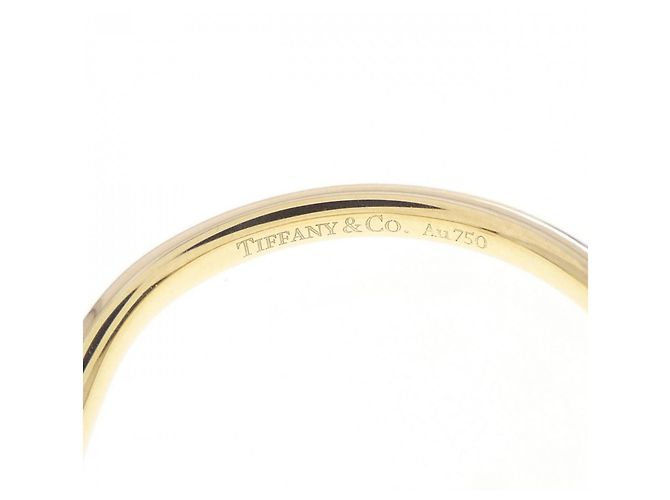 Tiffany & Co Anello Tiffany Curved Band in oro giallo 18K - vista 4