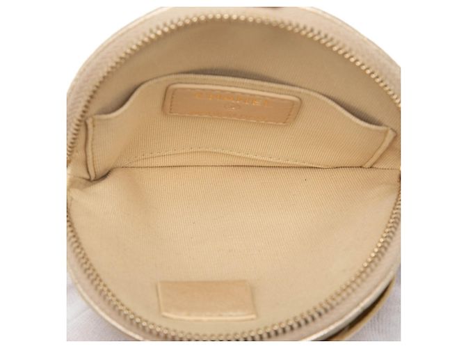 Monedero Chanel Camellia Matelassé Dorado - vista 4