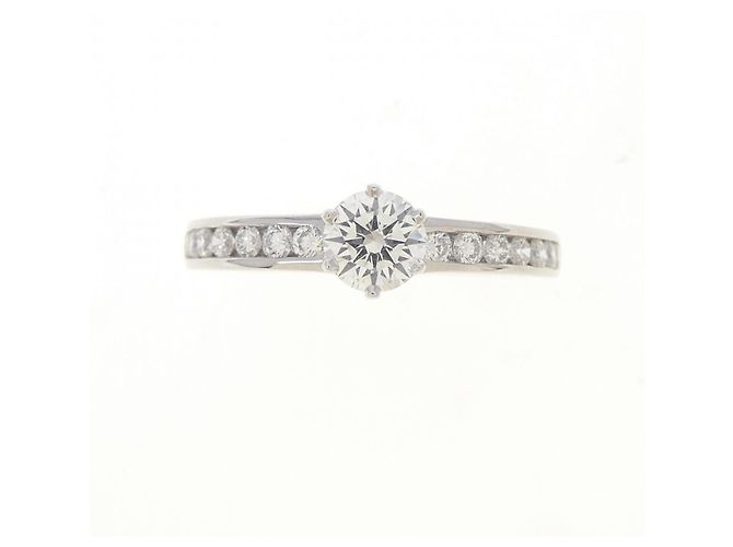 Anello fede Tiffany & Co. Solitaire con castone a canale - vista 2