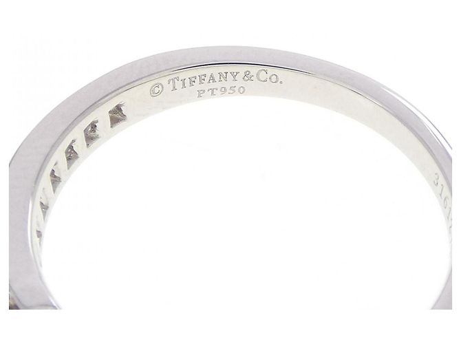Anello fede Tiffany & Co. Solitaire con castone a canale - vista 4