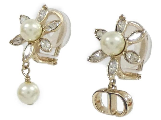Orecchini Christian Dior Bloom Bianco D'oro - vista 2