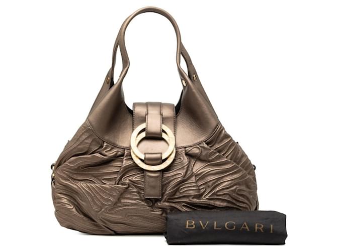 Bulgari Borsa Bvlgari Chandra Marrone D'oro - vista 7