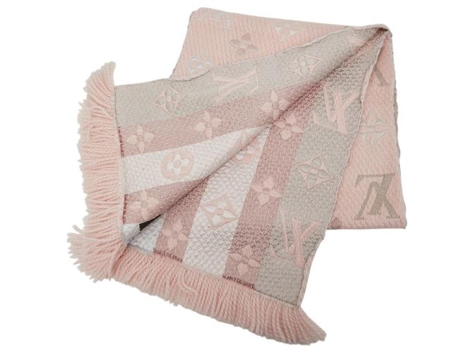 Louis Vuitton Monogram Echarpe Logomania Scarf Marrone Rosa - vista 2