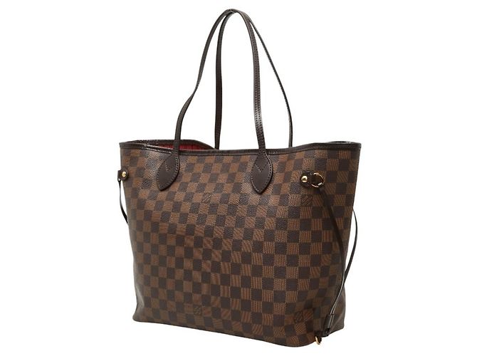 Borsa a tracolla Louis Vuitton Damier Neverfull MM Marrone - vista 2