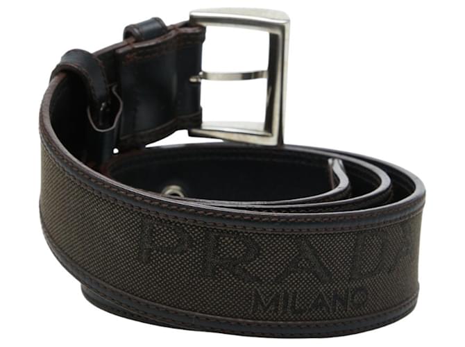 Cinturón Prada Logo en Brown Castaño - vista 3