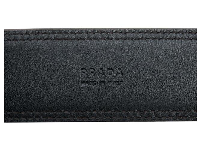 Cinturón Prada Logo en Brown Castaño - vista 6