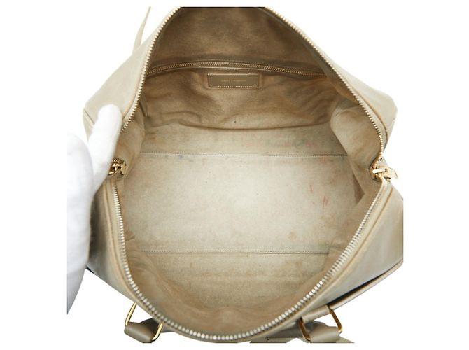 Borsa a mano e a tracolla Saint Laurent Duffle 6 Beige - vista 11