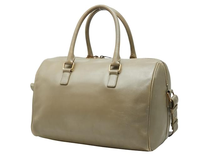 Borsa a mano e a tracolla Saint Laurent Duffle 6 Beige - vista 2