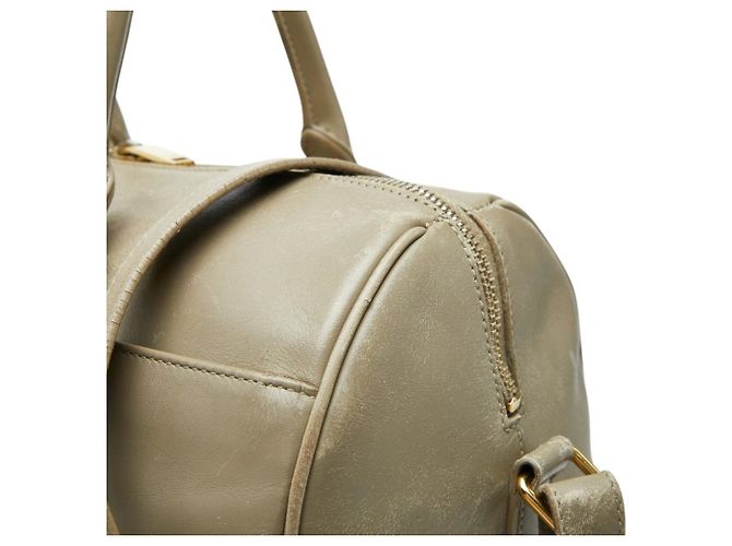 Borsa a mano e a tracolla Saint Laurent Duffle 6 Beige - vista 9