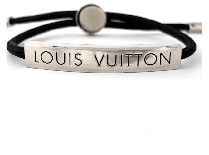 Bracciale Louis Vuitton LV Space Nero Argento - vista 2