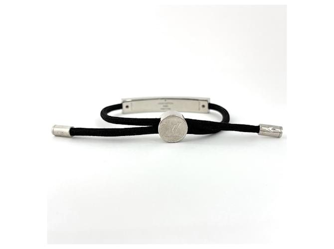Bracciale Louis Vuitton LV Space Nero Argento - vista 3