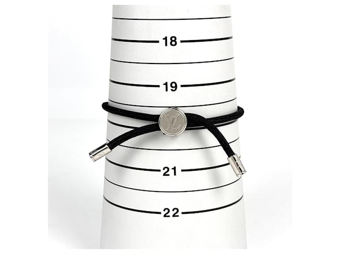 Bracciale Louis Vuitton LV Space Nero Argento - vista 5