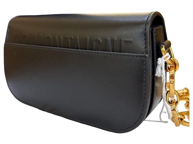 Christian Dior 30 Montaigne Avenue Leather Small Nero - vista 3