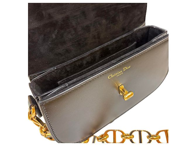Christian Dior 30 Montaigne Avenue Leather Small Nero - vista 5