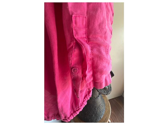 Autre Marque Completo Camicia e Pantaloni in Lino Rosa Fucsia - vista 12