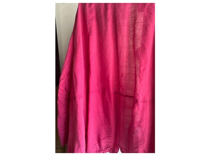 Autre Marque Completo Camicia e Pantaloni in Lino Rosa Fucsia - vista 14
