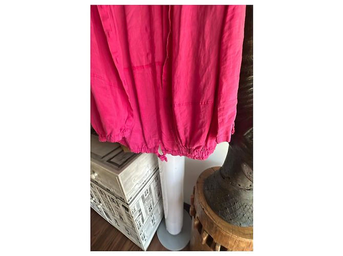 Autre Marque Completo Camicia e Pantaloni in Lino Rosa Fucsia - vista 16