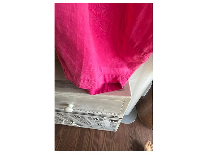 Autre Marque Completo Camicia e Pantaloni in Lino Rosa Fucsia - vista 9