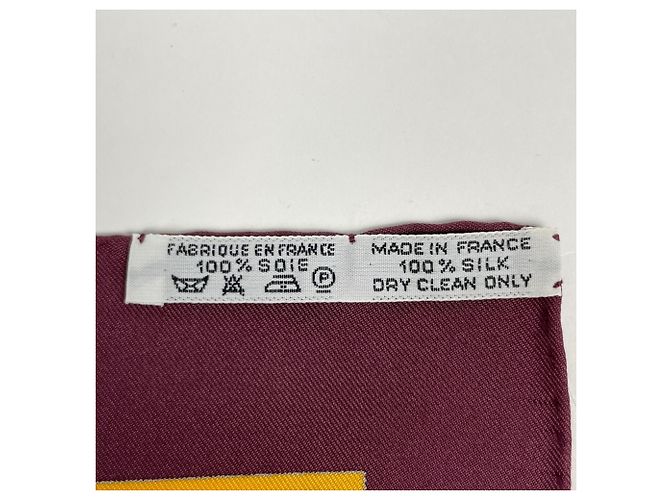 Hermès Foulard Hermes Carre 90 Salzburg Multicolore Bordò - vista 2