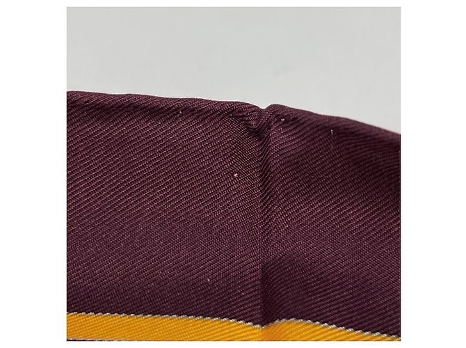 Hermès Foulard Hermes Carre 90 Salzburg Multicolore Bordò - vista 4