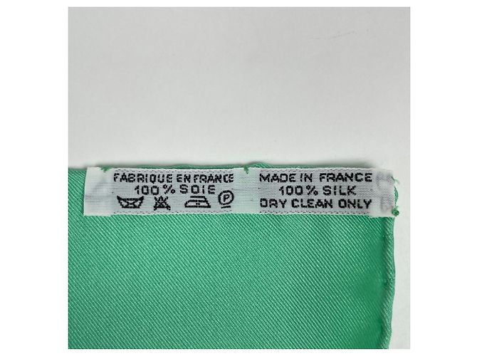 Hermès Foulard Hermes Carre 90 Feria de Sevilla Blu Multicolore Verde - vista 2
