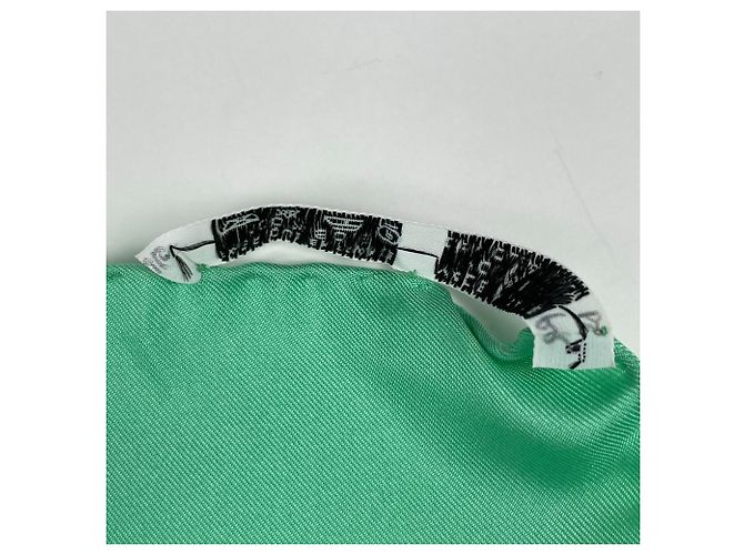 Hermès Foulard Hermes Carre 90 Feria de Sevilla Blu Multicolore Verde - vista 3