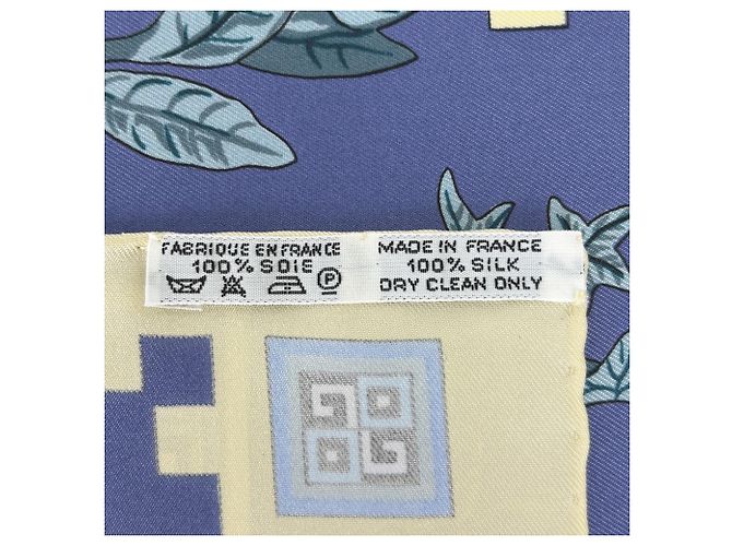 Hermès Foulard Hermes Carre 90 Kymbala Multicolore Porpora Giallo - vista 2
