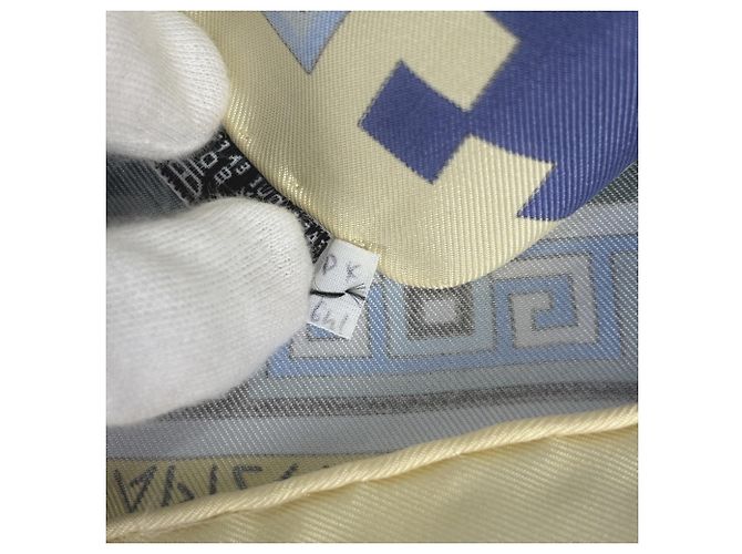 Hermès Foulard Hermes Carre 90 Kymbala Multicolore Porpora Giallo - vista 4