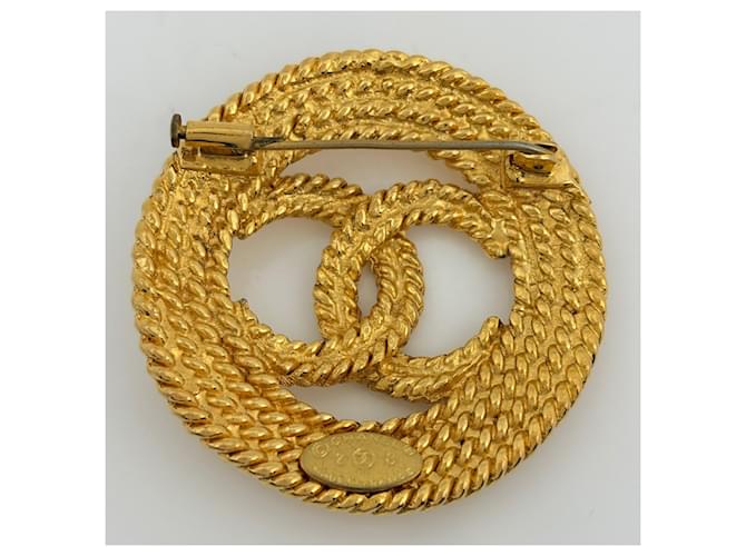 Spilla Chanel placcata oro D'oro - vista 2