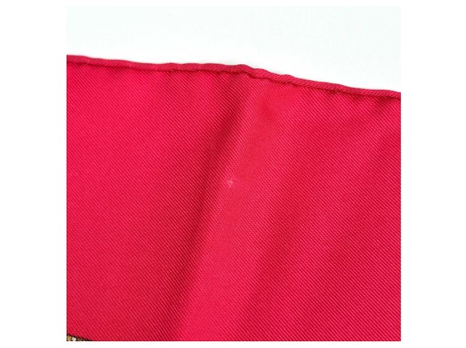Hermès Foulard Hermes Carre 90 Grands Fonds Rosa - vista 3