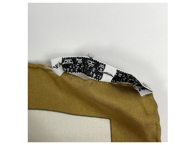 Hermès Hermes Carre 90 Kosmima Seidentuch Braun Mehrfarben - Ansicht 3
