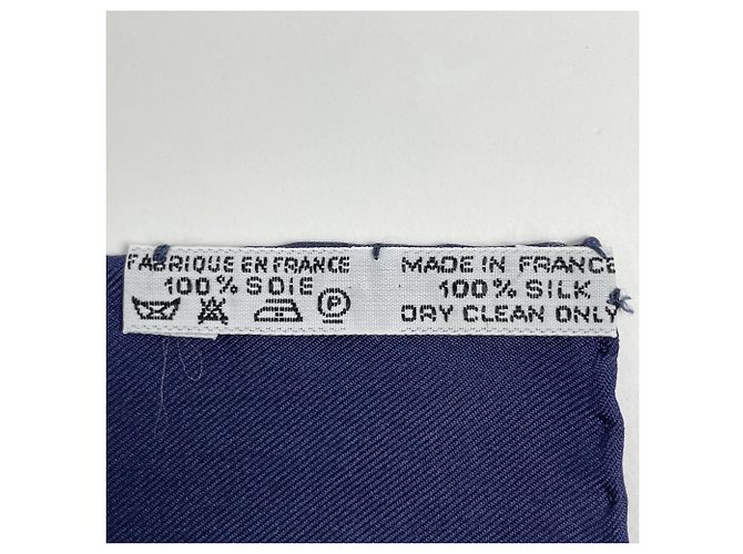 Hermès Hermes HERMES Carre 90 ENVOL Seidentuch Mehrfarben Marineblau - Ansicht 2