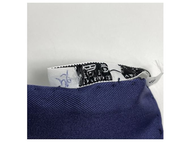 Hermès Hermes HERMES Carre 90 ENVOL Seidentuch Mehrfarben Marineblau - Ansicht 3
