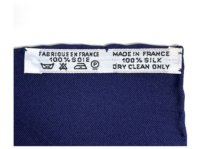 Hermès Foulard di seta Hermes Carre 90 Concerto Blu Multicolore - vista 2