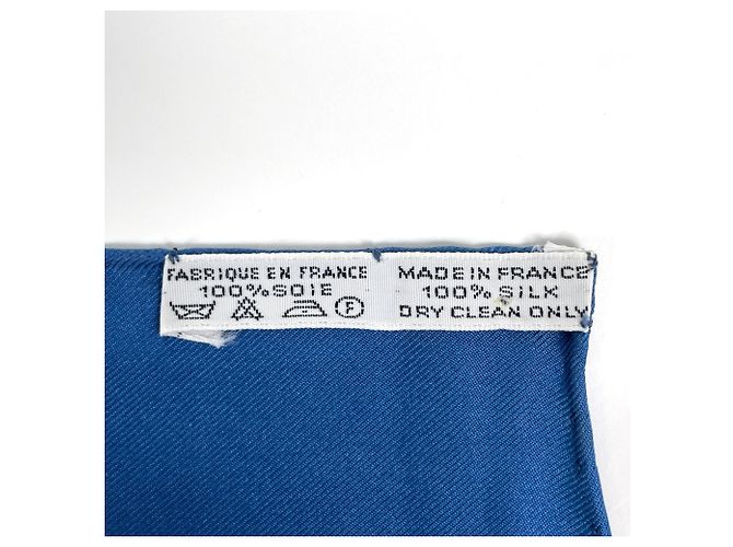 Hermès Foulard Hermes Carre 90 Grands Fonds Blu Multicolore - vista 2